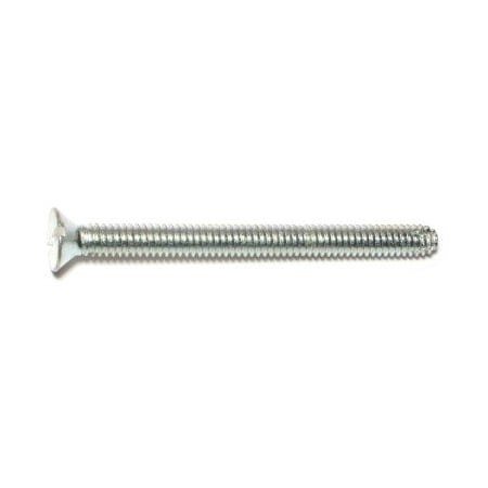 Midwest Fastener Sheet Metal Screw, 1/4" x 3 in, Zinc Plated Steel Flat Head Slotted Drive, 14 PK 60814